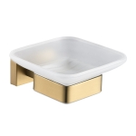 Мыльница стеклянная Shevanik SG5603G золото матовое