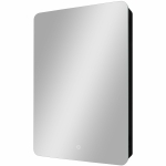 Зеркало-шкаф Eltoro Black LED 560x850 Левый с розеткой МВК116