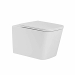 Унитаз подвесной SOLE CUBE TURBO с крышкой Soft-close БЕЗОБОДКОВЫЙ Ш-345, Д-525,В-360