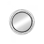 Зеркало D750 Mirel Led черное ЗЛП4695