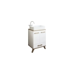 Тумба SANFLOR Ингрид 60 (Белый матовый, вяз швейцарский) 600*980*450 С0001916