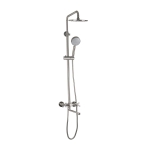 Душевая стойка со смесителем BRIMIX 9338 с длинным изливом из нержавеющей стали