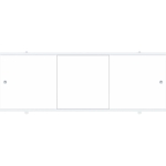 Экран под ванну Премиум А МЕТАКАМ алюм. рама, белый 1,68м