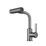 Смеситель для кухни RUSH Tinos TI3732-17 Grey серый графит, с поворотным аэратором, 4 режима
