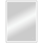 Зеркало Solid Black LED 600x800 ЗЛП1285 с сенсором, подогревом реверсивное крепление (800х600)