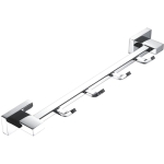 Планка для ванной комнаты Shevanik SG5641 с 4-мя крючками, хром
