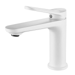 Cмеситель для раковины Shevanik S4301C белый матовый, Коллекция S43, , Shevanik