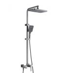 Душевая система Shevanik S4636T верхний душ, лейка, оружейная сталь, Коллекция S46, , Shevanik