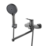 Cмеситель для ванны Shevanik S4322T оружейная сталь, Коллекция S43, , Shevanik