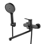 Cмеситель для ванны Shevanik S4322H черный, Коллекция S43, , Shevanik