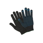 Перчатки хлопчатобумажные 5 нитей, черные, ПВХ точка, 10 класс (10/300 пар), Плёнка стретч, Клейкая лента и др., ,