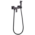 Смеситель для биде FASHUN A7504-17, с гигиеническим душем, SUS304, оружейная сталь (10)