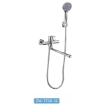 Смеситель для ванны Wasser Zimmer ZM-7728-16 с длинным изливом, хром, SUS304 (12)