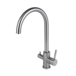 Смеситель для кухни Wasser Zimmer ZM-6008А сатин, с подключением к фильтру питьевой воды, SUS304