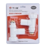 Кран для полотенцесушителя угловой круглый 1