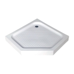 Поддон OLIVE'S P-90155-WH (900*900*150мм) 5-тиугольный, с сифоном, белый