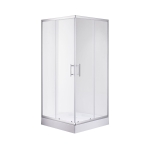 Душевой уголок OLIVE'S MINO U_MN-90PСS-SD-C прозрачное стекло 4 мм,  хром, 900*900*1925 мм с Поддоном OLIVE'S MINO B_MN-90PСS-SD-C 900*900*125 мм