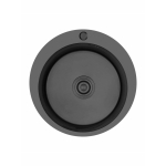Мойка для кухни врезная GERHANS RK34848B графит из нержавеющей стали, 48*48 см с сифоном