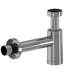 Сифон бутылочный АНИ Пласт BRB1004M с переходной трубкой D40, хром, пластик (1/8)