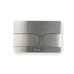 Кнопка механическая двойная Knois KN9900002 никель