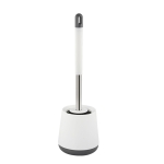 Ёрш для унитаза Санакс 825 напольный, пластиковый, с силиконовой щёткой, белый (12)