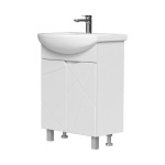 Тумба для ванны напольная VOLNA Pronto 60.2D tnPRONTO60.2D-01, белый с раковиной Балтика 60