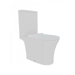 Унитаз напольный безободковый торнадо Watersense Belinda Pro Vortex 65х37,5х43,5 см, микролифт