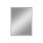 Зеркало Stage Grey LED 600х800 ЗЛП4925 Серый муар с бесконтактным сенсором, алюминиевый профиль