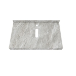 Столешница под раковину керамогранитная 80х50 см Watersense Eva W00287 серый мрамор