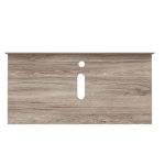 Столешница под раковину керамогранитная 100х50 см Watersense Eva W00299 дуб кашмир