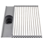 Сушилка ролл-мат с держателем для приборов Fmark FS-PJ-002, серый