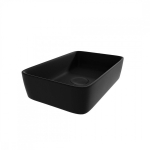 Раковина накладная Watersense Eva 50 W00043 475х370х140 мм черная матовая