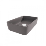 Раковина накладная Watersense Eva 50 W00042 475х370х140 мм графит матовая