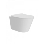 Унитаз подвесной безободковый торнадо Watersense Rita Pro Vortex W00751 52х32х35,5 см микролифт