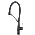 Смеситель для кухни Fmark FS8255-H с гибким изливом, черный (6)