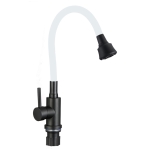 Смеситель для кухни Fmark FS8288H-02 с гибким изливом, белый (6)