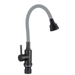 Смеситель для кухни Fmark FS8288H-04 с гибким изливом, серый (6)