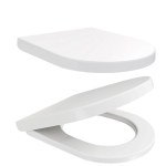 Сиденье для унитаза Watersense Milana Bio W01845 дюропласт, с микролифтом, быстросъем, универсальное