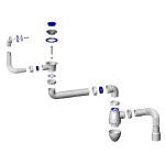 Cифон для мойки с диаметром подключения 1 1/2