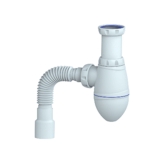 Cифон для умывальника без выпуска Unicorn М422 гибкий отвод 32х40/50 мм (1/55)