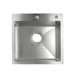 Мойка для кухни врезная G.lauf GL-5050 хром из нержавеющей стали, 50*50 см без сифона