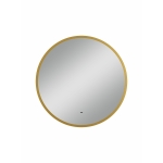 Зеркало D700 Mirgold LED ЗЛП5150 c бесконтактным сенсором, золотая окантовка