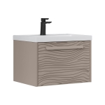 Тумба для ванны подвесная Gleam 60.1Y tpGLEAM60.1Y-25, амарок/дуб вотан м раковиной Prime 60 78857