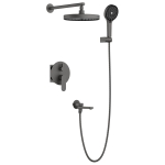 Душевая система встраиваемая BELZ B80713-3, оружейная сталь