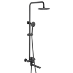 Душевая стойка со смесителем Wasser Zimmer ZM-7761-18H черная, изливом