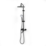 Душевая стойка со смесителем Wasser Zimmer ZM-7781-18H черная, изливом