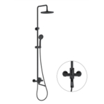 Душевая стойка со смесителем Wasser Zimmer ZM-7781-18H черная, изливом