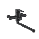 Смеситель для ванны Wasser Zimmer ZM-7781-16H черный, длинный излив, SUS304 (12)