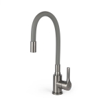 Смеситель для кухни Wasser Zimmer ZM-7781-2Q-757 графит, гибкий излив графит, SUS304 (12)