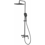 Душевая стойка со смесителем LEDEME L2485D, оружейная сталь